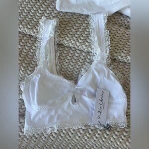 NWT For Love & Lemons Lace Trim Tank